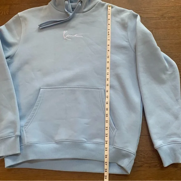 Karl Kani Signature Essential Pullover Hoodie | M | Light Blue NEW!! - Picture 14 of 14